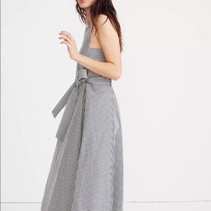 Apron Tie-Waist Dress in Stripe
